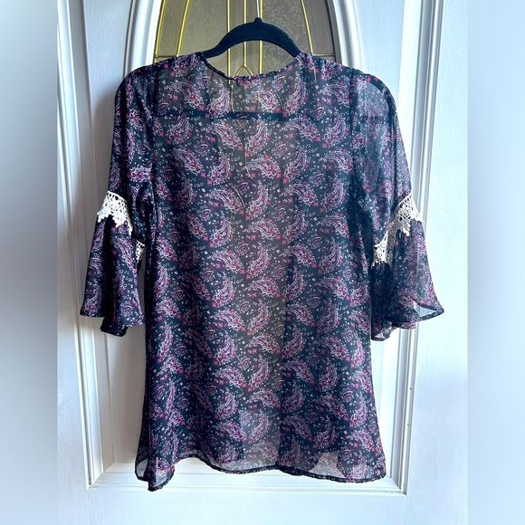 G Collection Women’s Kimono Top Size S. EUC - Picture 6 of 8